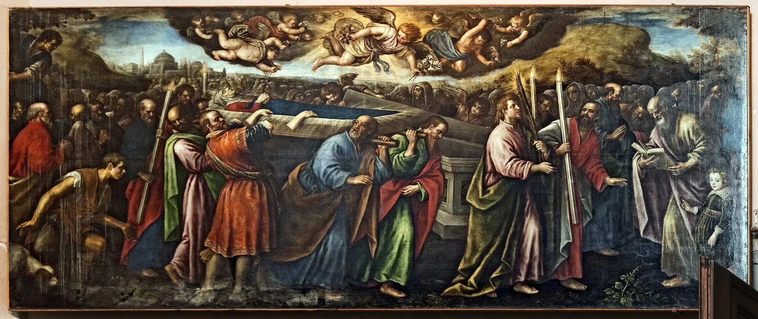  236-Leandro Dal Ponte, detto Bassano-Trasporto del corpo della Vergine - Venezia, Chiesa di San Zaccaria 